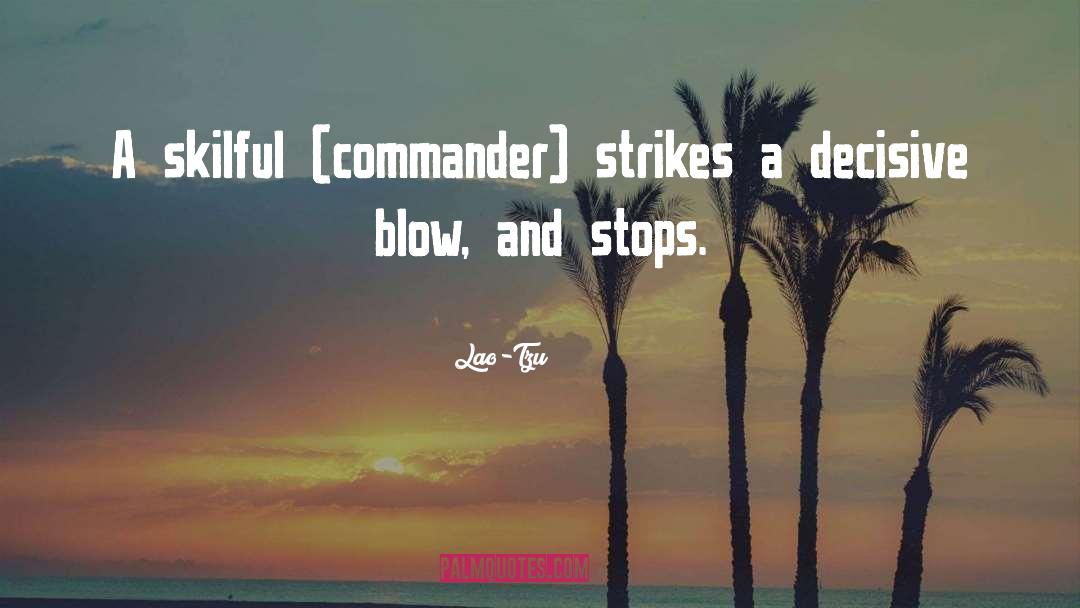 Commander quotes by Lao-Tzu
