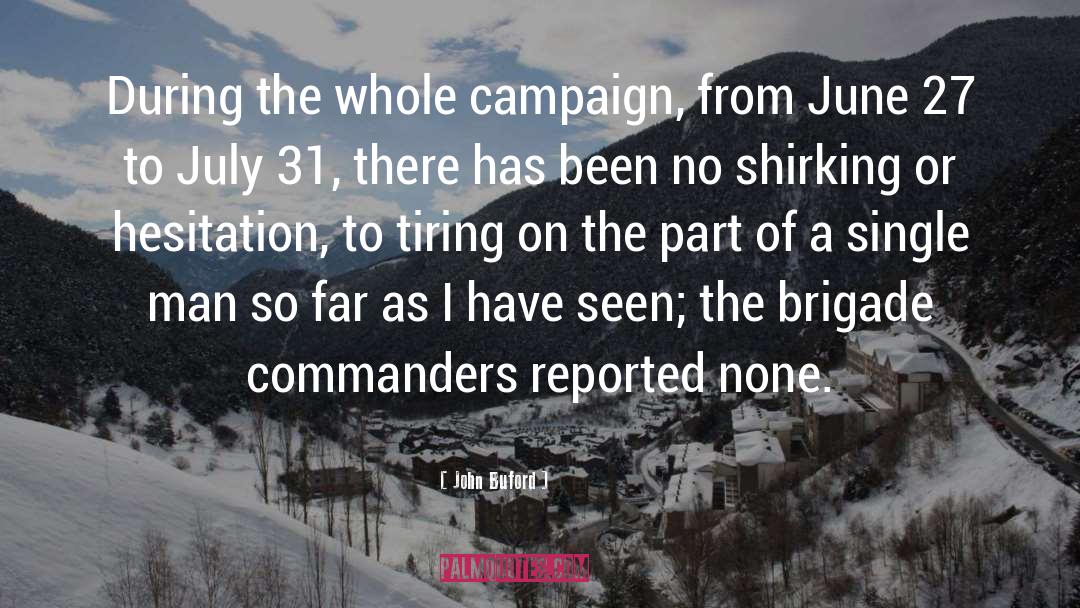 Commanders quotes by John Buford