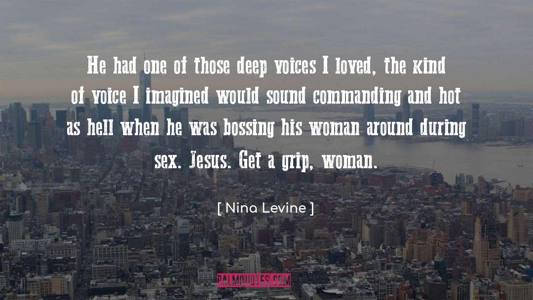 Commanding quotes by Nina Levine