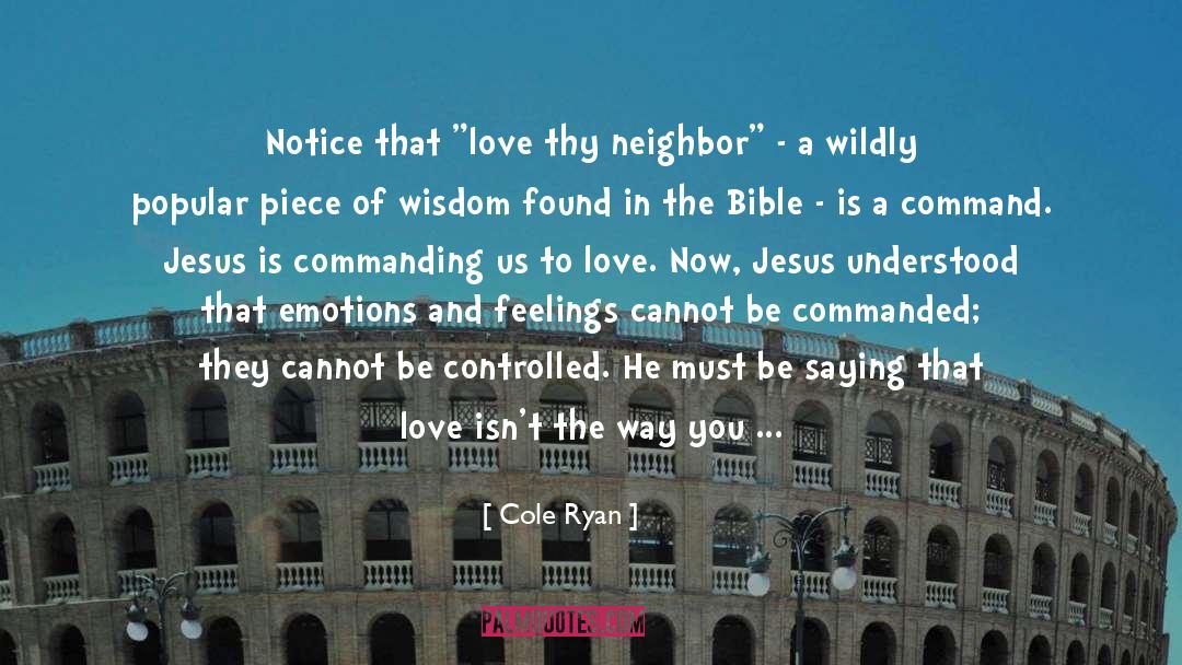 Commanding quotes by Cole Ryan