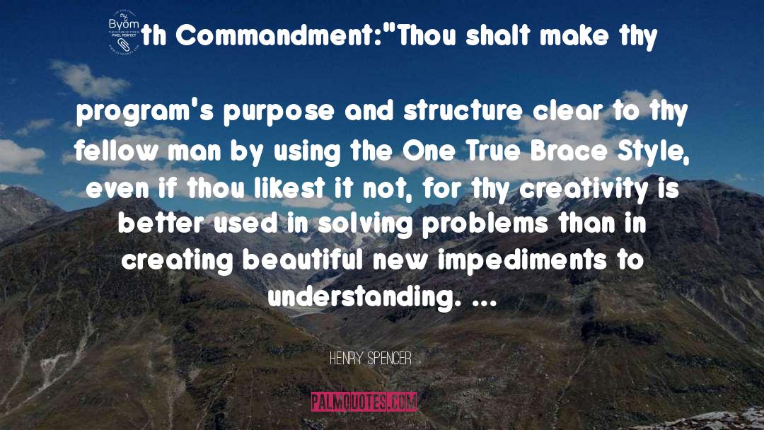 Commandment quotes by Henry Spencer