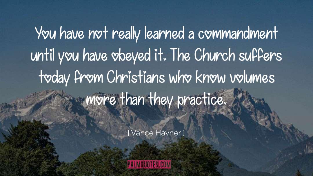 Commandment quotes by Vance Havner