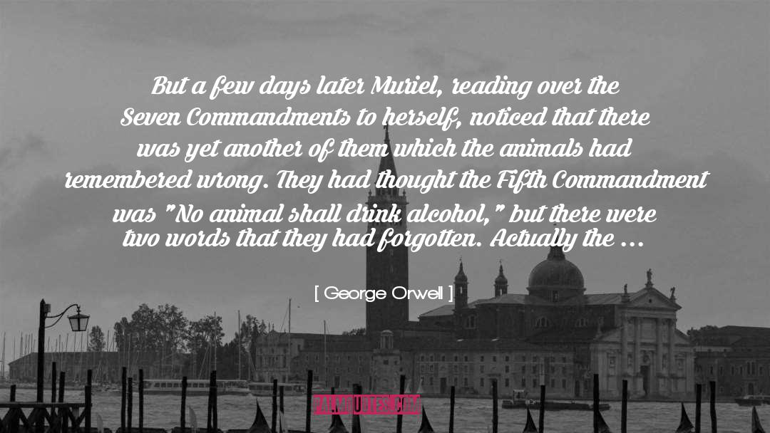 Commandment quotes by George Orwell