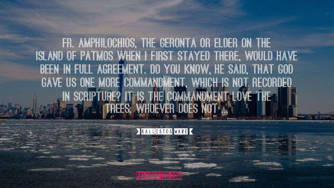 Commandment quotes by Kallistos Ware