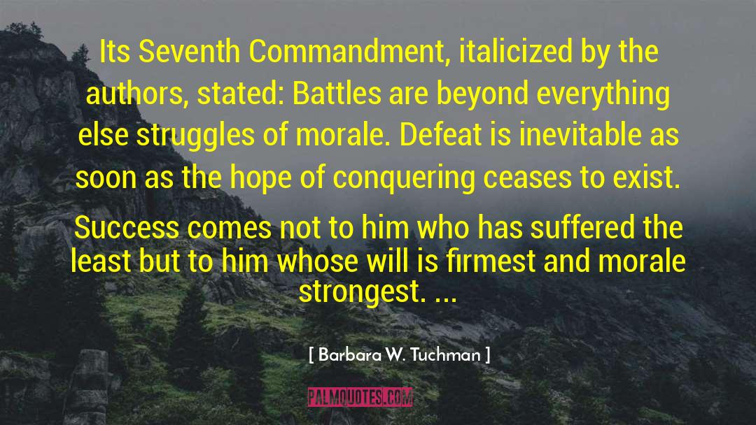 Commandment quotes by Barbara W. Tuchman