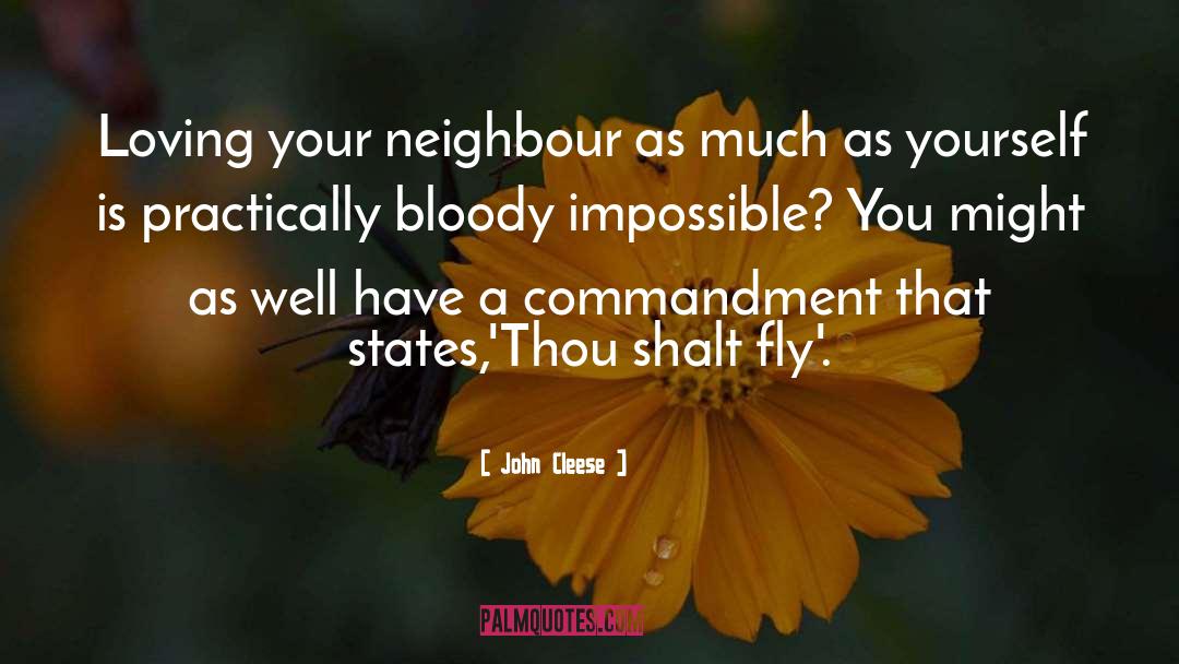 Commandment quotes by John Cleese