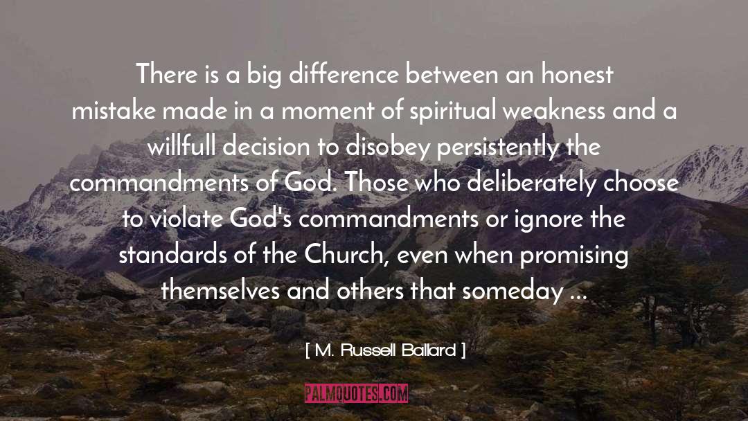 Commandments Of God quotes by M. Russell Ballard