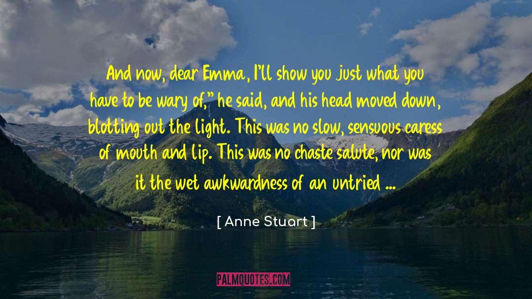 Commas Inside quotes by Anne Stuart