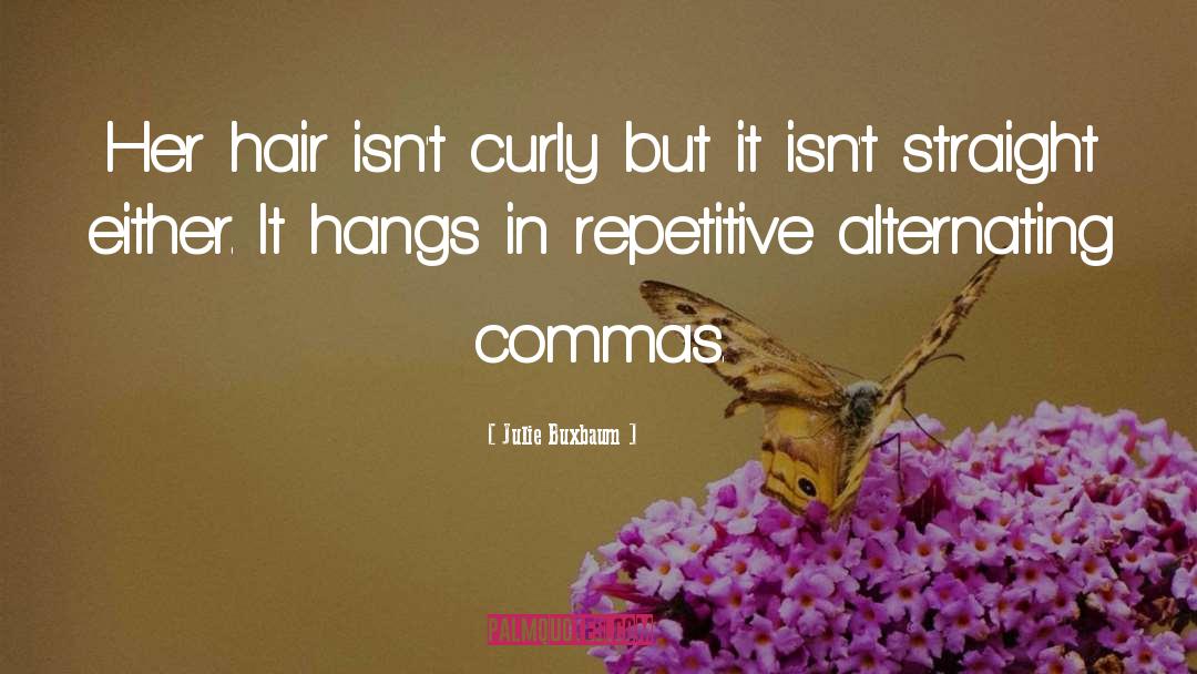 Commas quotes by Julie Buxbaum