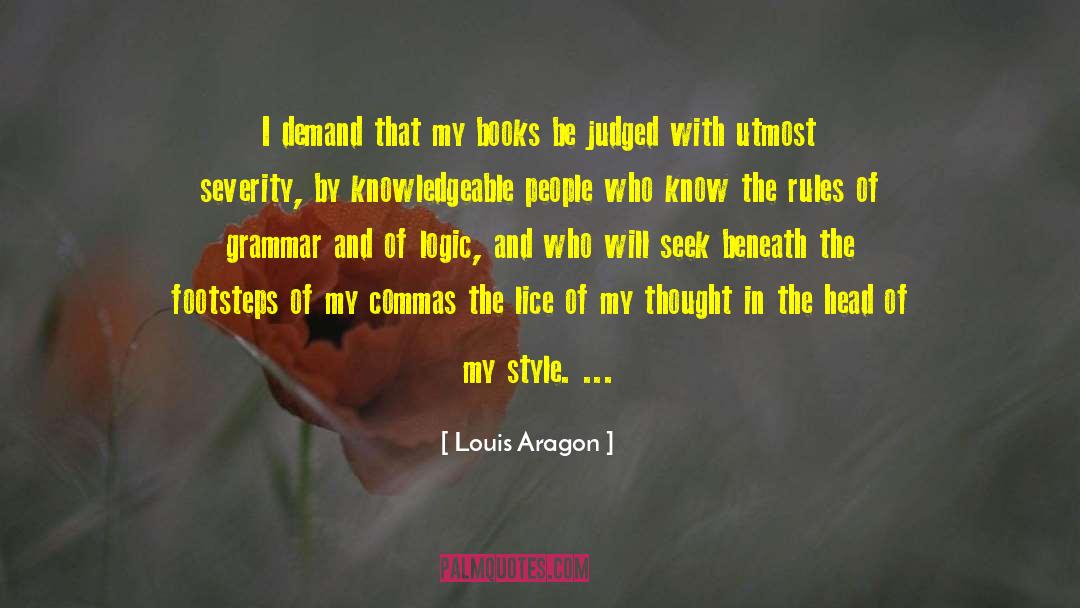 Commas quotes by Louis Aragon