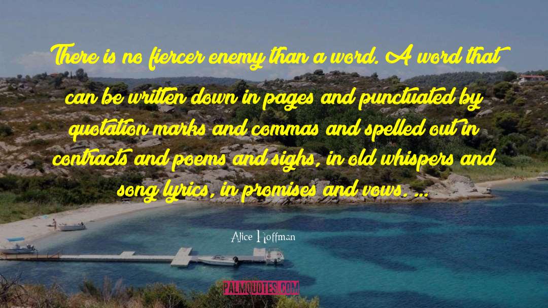 Commas quotes by Alice Hoffman