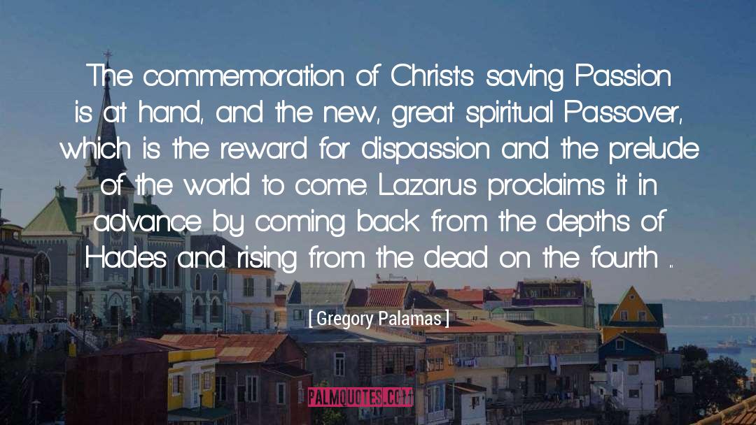 Commemoration quotes by Gregory Palamas