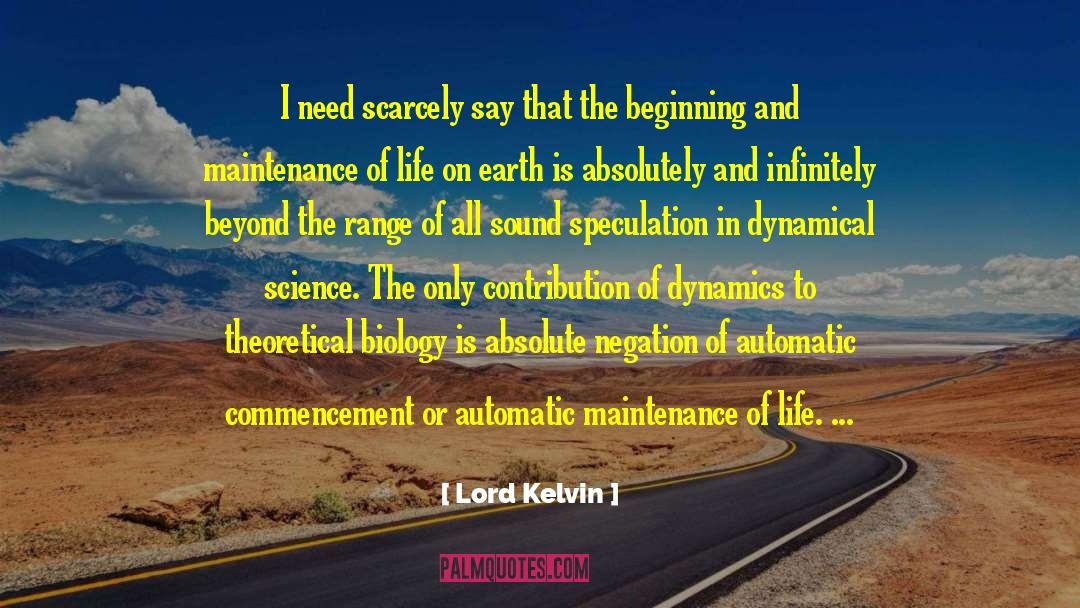 Commencement quotes by Lord Kelvin