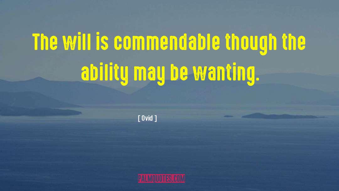 Commendable quotes by Ovid