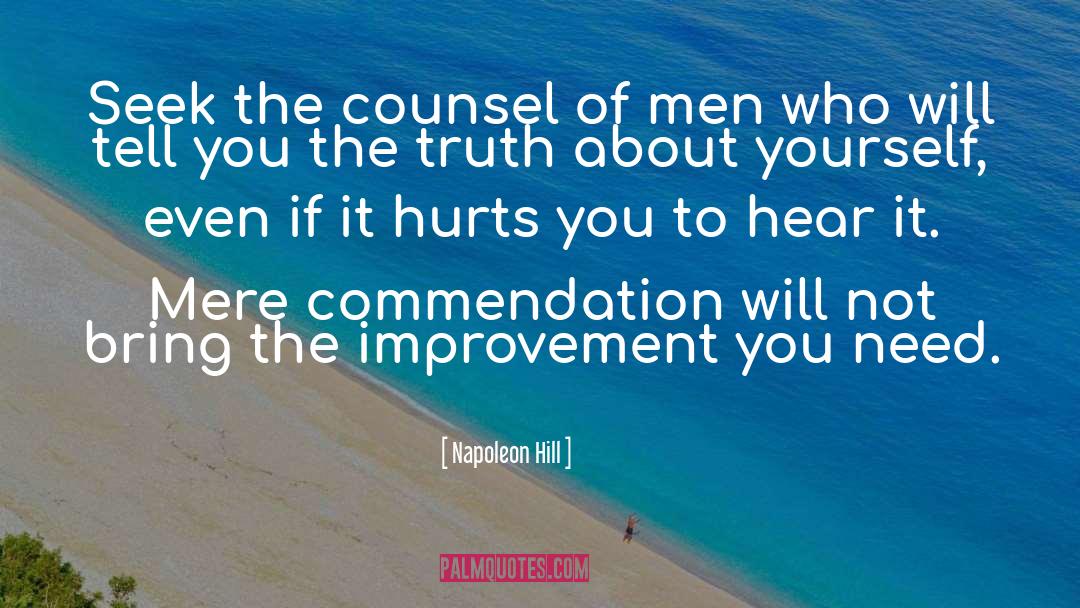 Commendation quotes by Napoleon Hill
