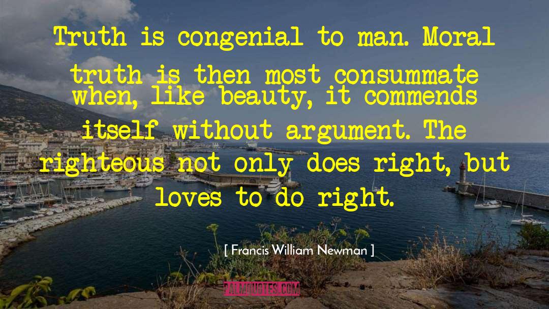 Commends Synonym quotes by Francis William Newman