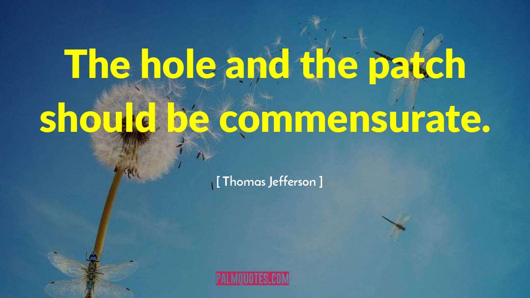 Commensurate quotes by Thomas Jefferson