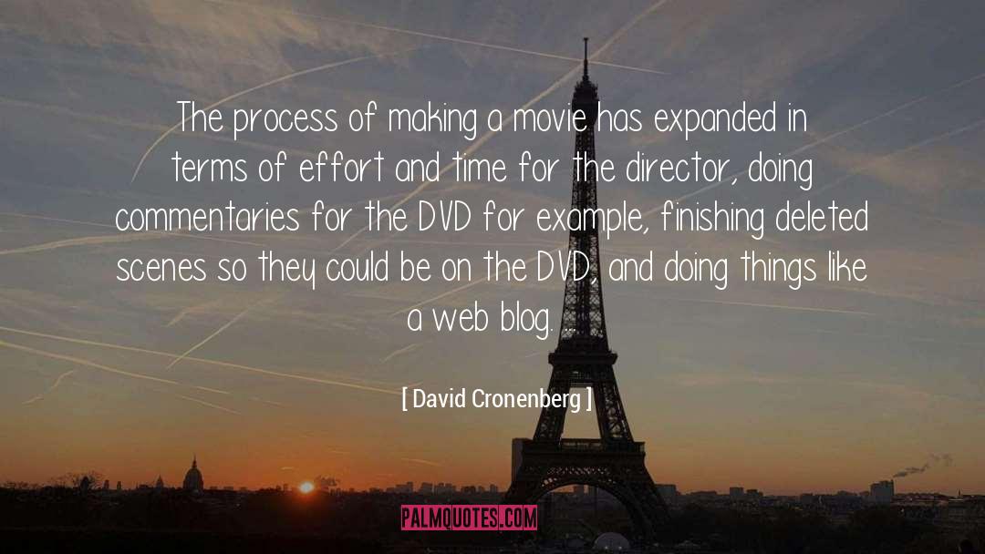 Commentaries quotes by David Cronenberg