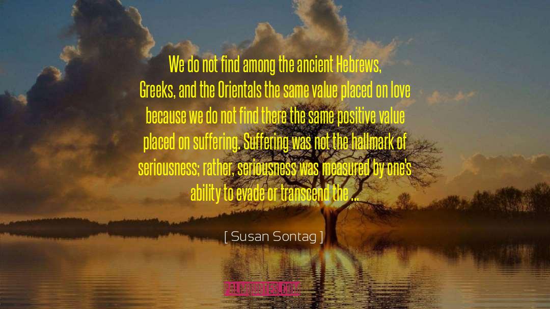 Commentary On Hebrews quotes by Susan Sontag