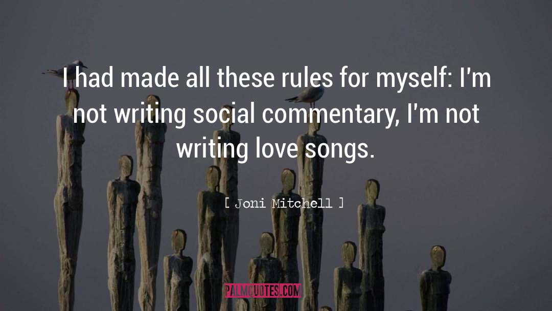 Commentary quotes by Joni Mitchell