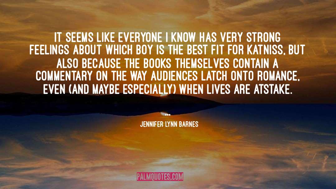 Commentary quotes by Jennifer Lynn Barnes