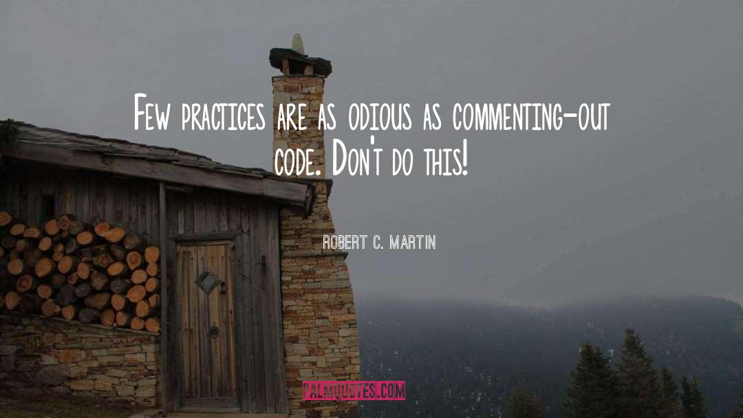 Commenting Others quotes by Robert C. Martin