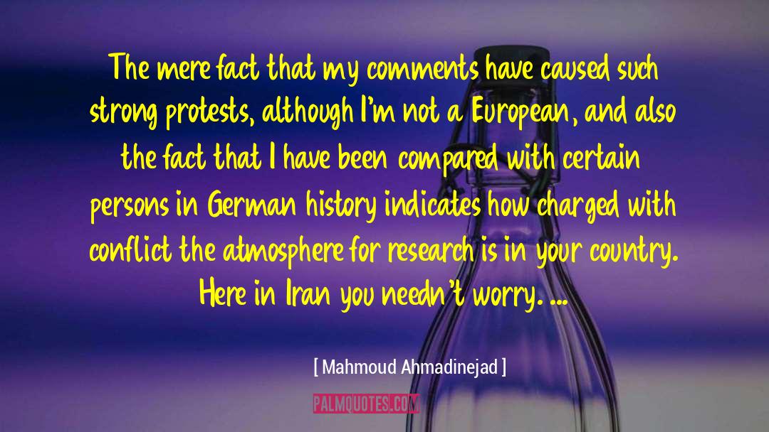 Comments quotes by Mahmoud Ahmadinejad