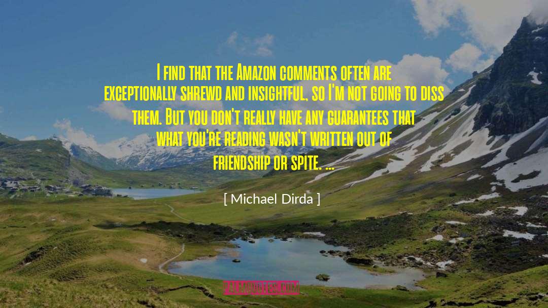 Comments quotes by Michael Dirda