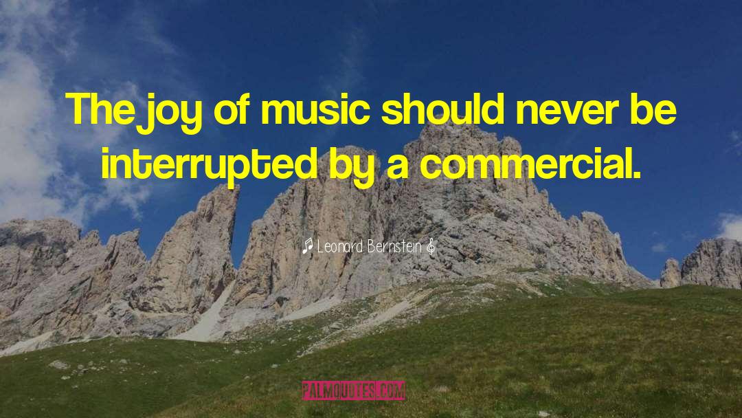 Commercial Music quotes by Leonard Bernstein