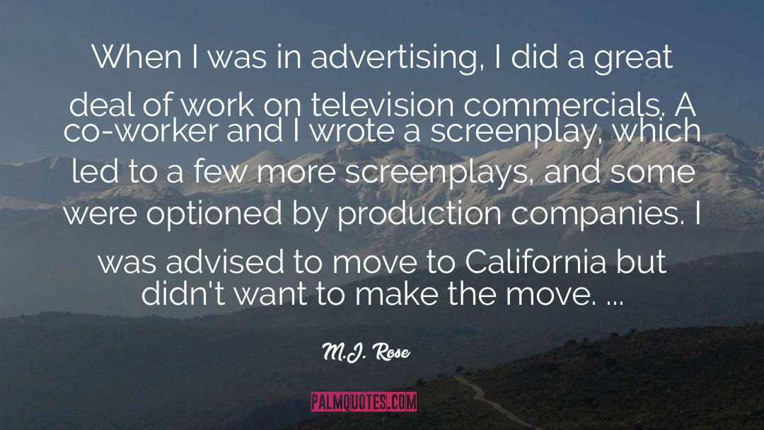 Commercials quotes by M.J. Rose