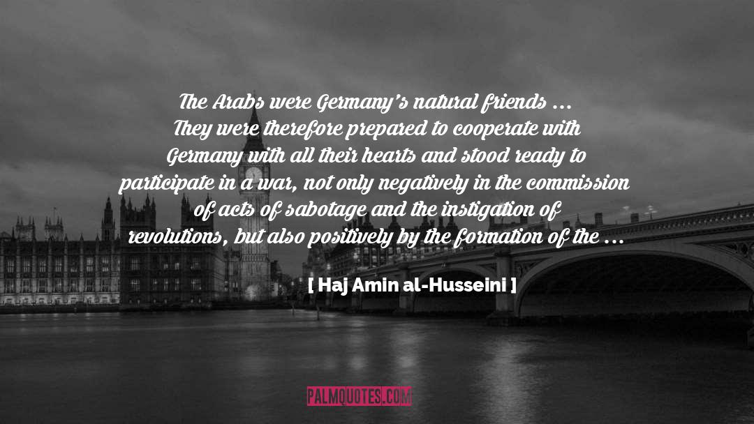 Commission quotes by Haj Amin Al-Husseini