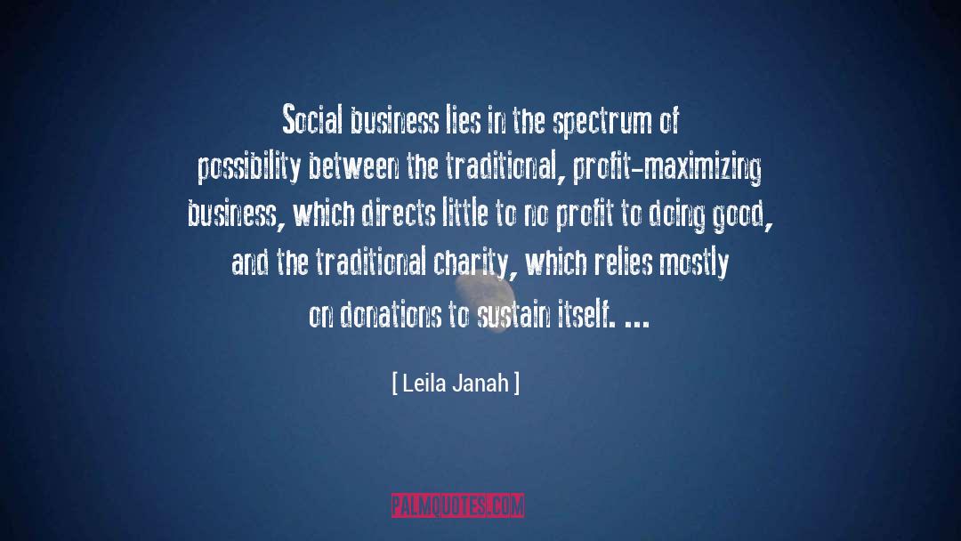 Commitment In Business quotes by Leila Janah