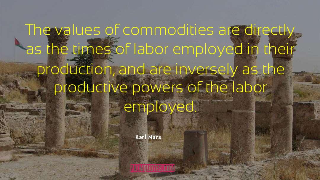 Commodities quotes by Karl Marx