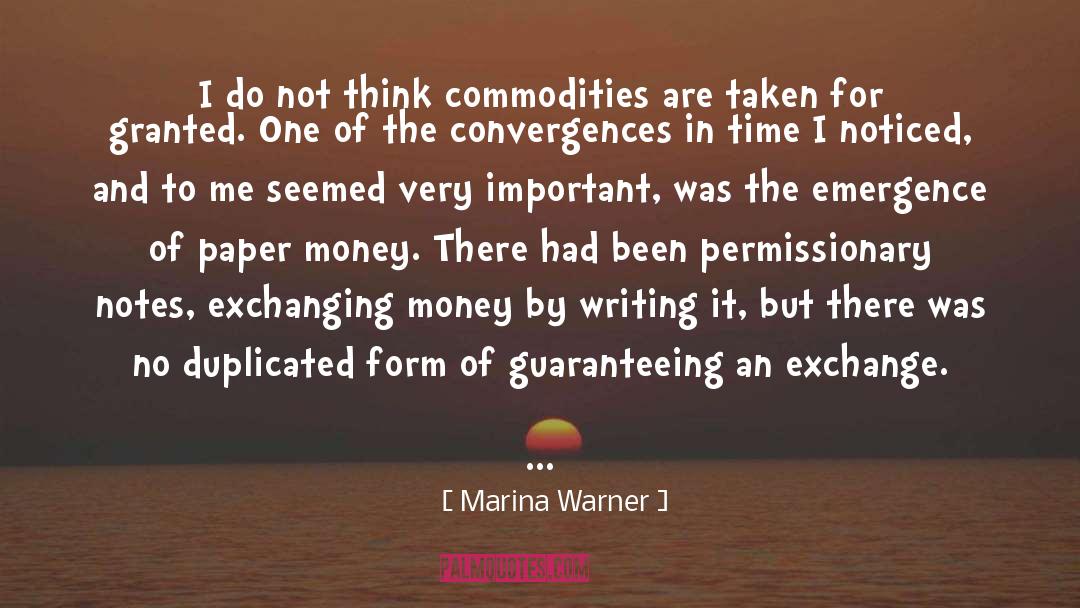 Commodities quotes by Marina Warner