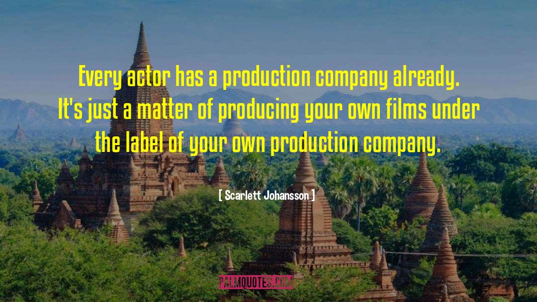 Commodity Production quotes by Scarlett Johansson