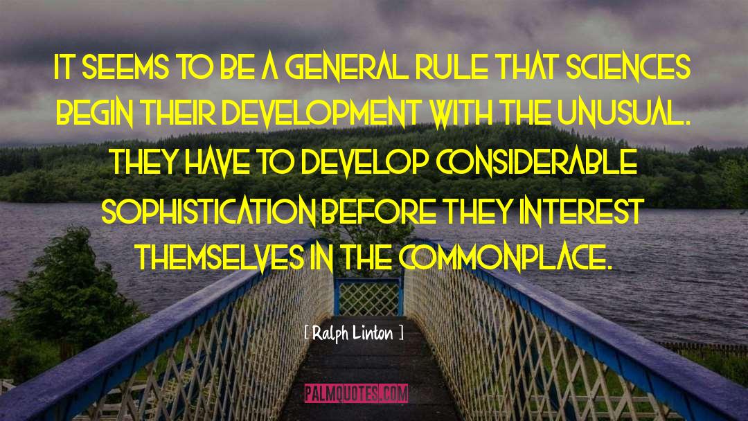 Common Interest quotes by Ralph Linton