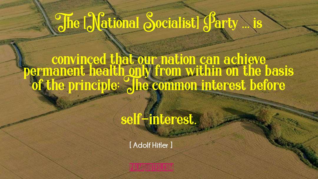 Common Interest quotes by Adolf Hitler