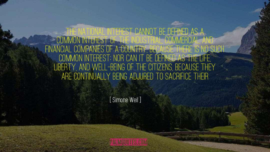 Common Interest quotes by Simone Weil