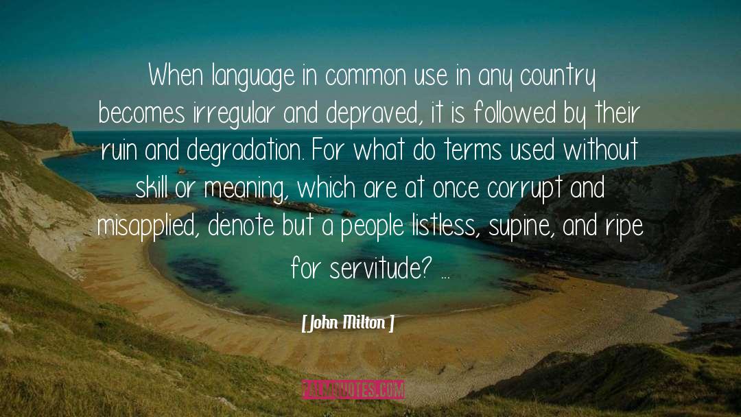 Common Language quotes by John Milton