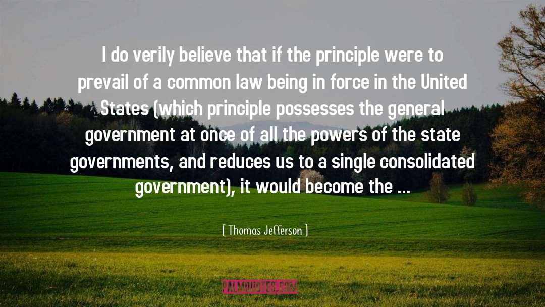 Common Law quotes by Thomas Jefferson