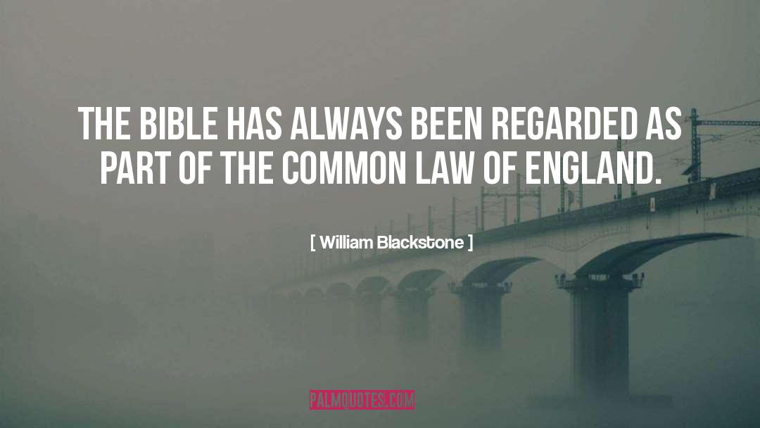 Common Law quotes by William Blackstone