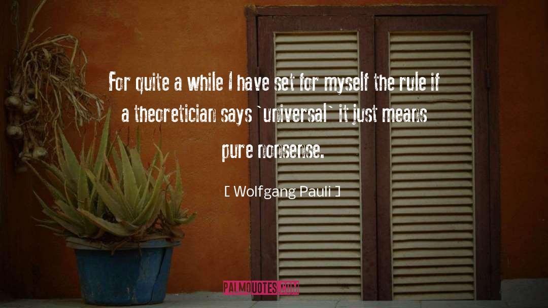 Common Nonsense quotes by Wolfgang Pauli