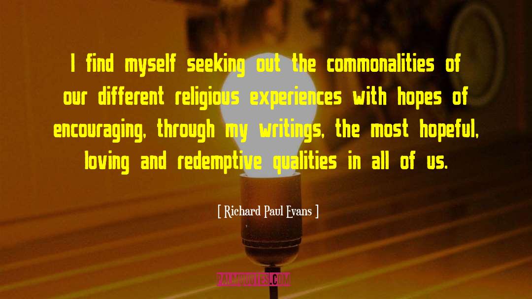 Commonalities quotes by Richard Paul Evans