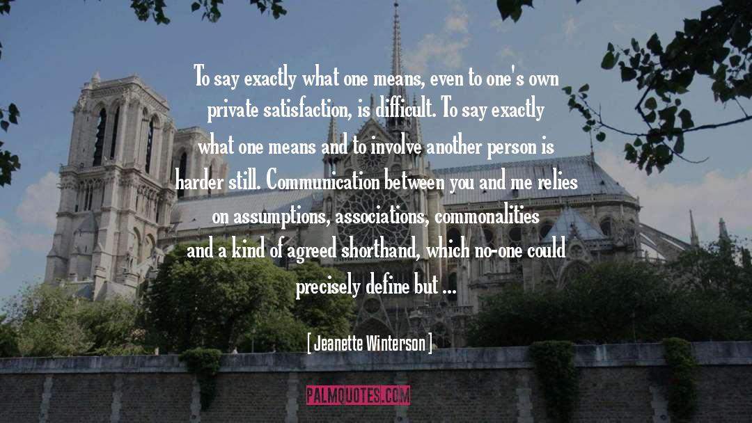 Commonalities quotes by Jeanette Winterson