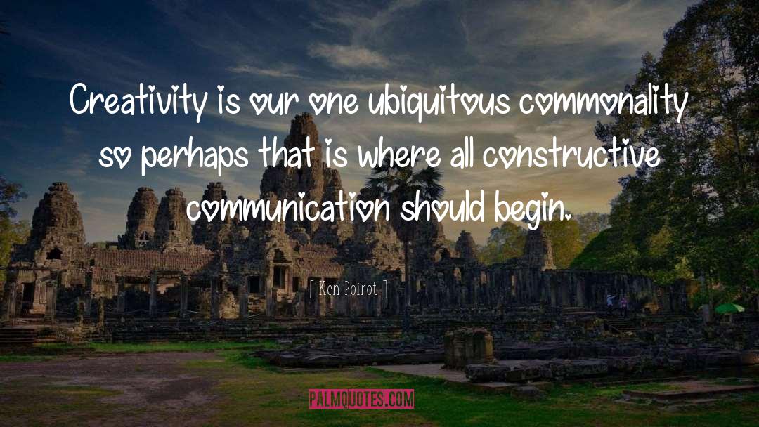 Commonality quotes by Ken Poirot