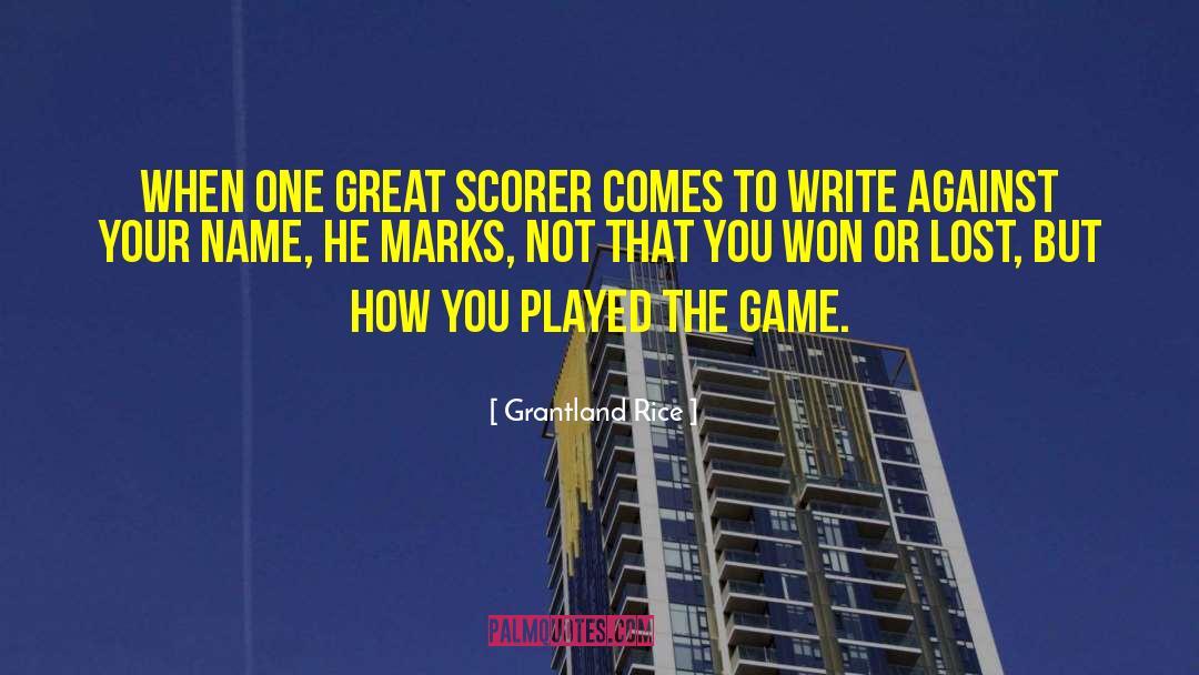 Commonwealth Games quotes by Grantland Rice