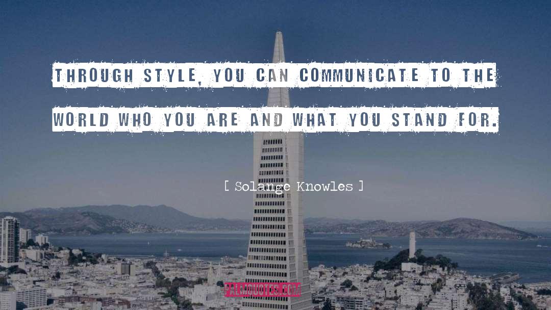 Communicate quotes by Solange Knowles