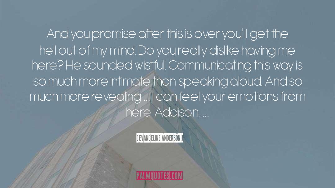 Communicating quotes by Evangeline Anderson