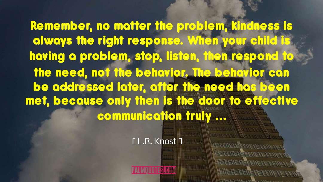 Communication Block quotes by L.R. Knost