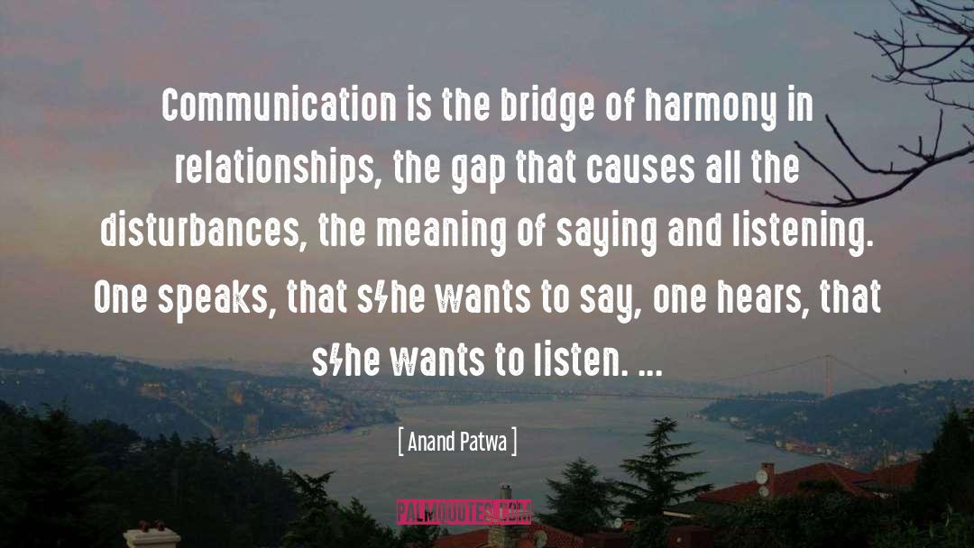 Communication quotes by Anand Patwa